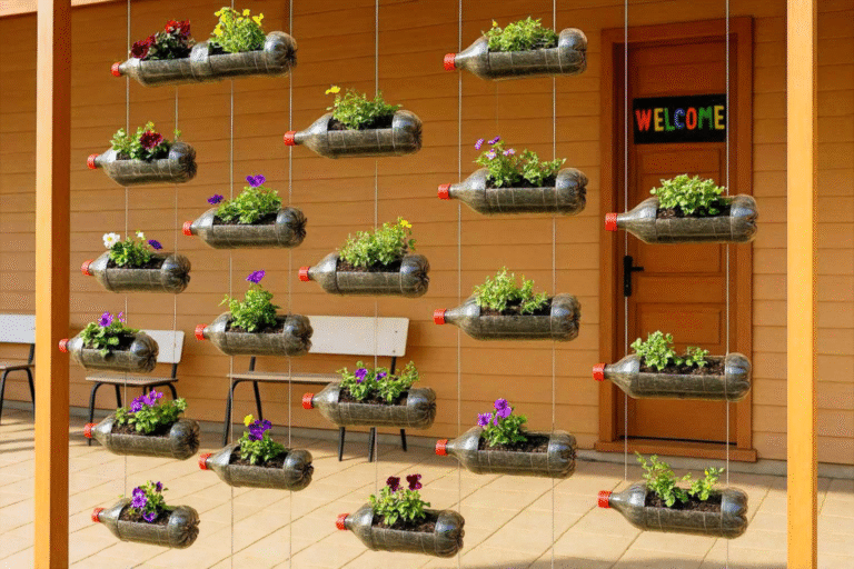 Hortas criativas em garrafas PET: cultive beleza e alimento